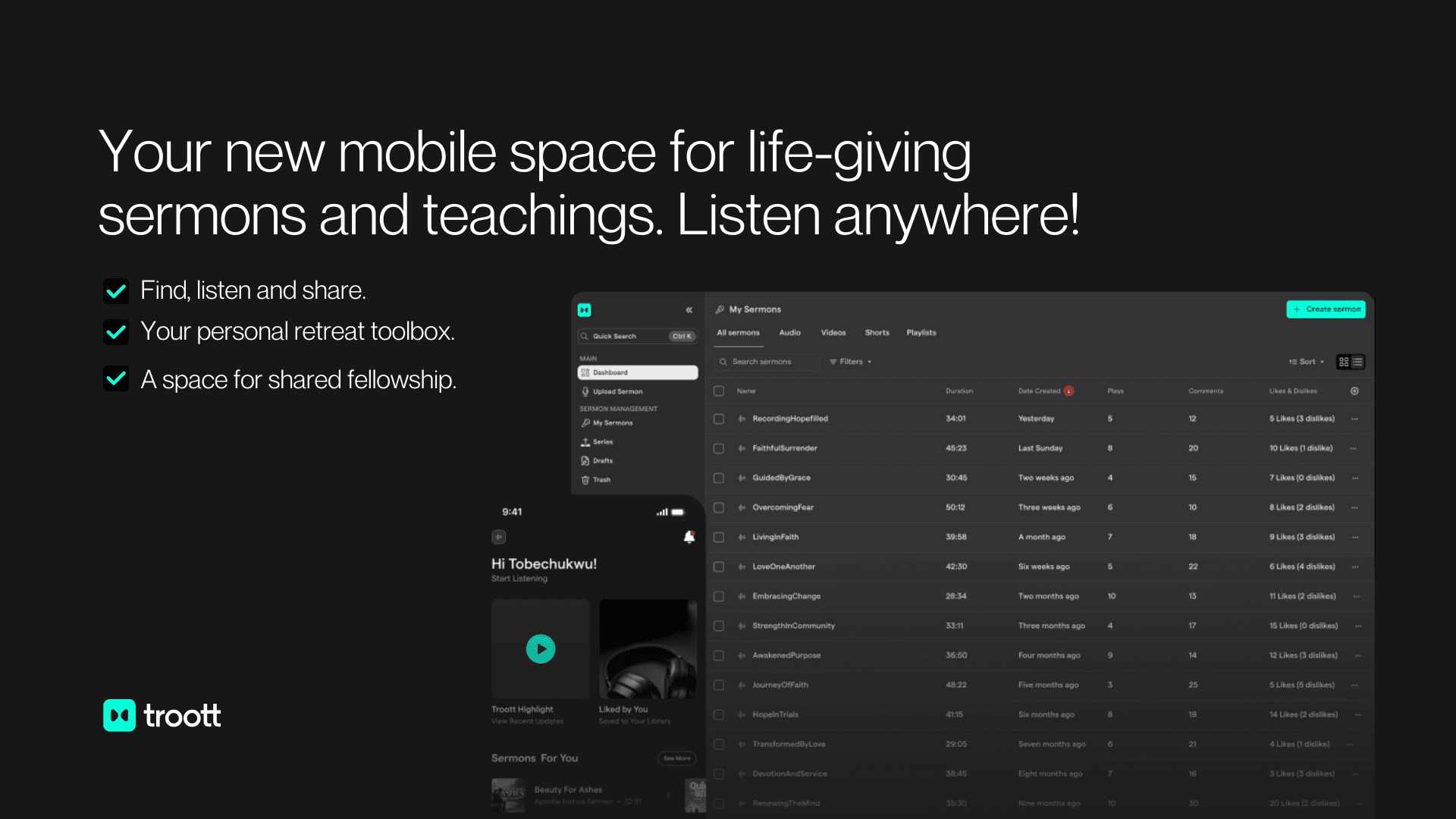 Troott — Social Audio Platform
